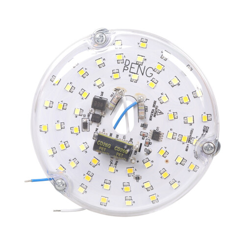 Deckenventilatorleuchte, 15 W, dimmbar, Triac, 220–230 V, Aluminium, PC