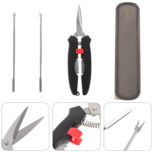 Outils pour pattes de crabe en acier inoxydable noir (1 ensemble)