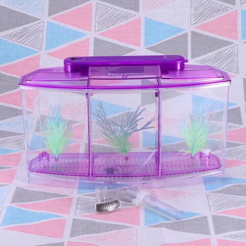 Tisch-Aquarium mit Drei-Gitter-Design (1 Stück)