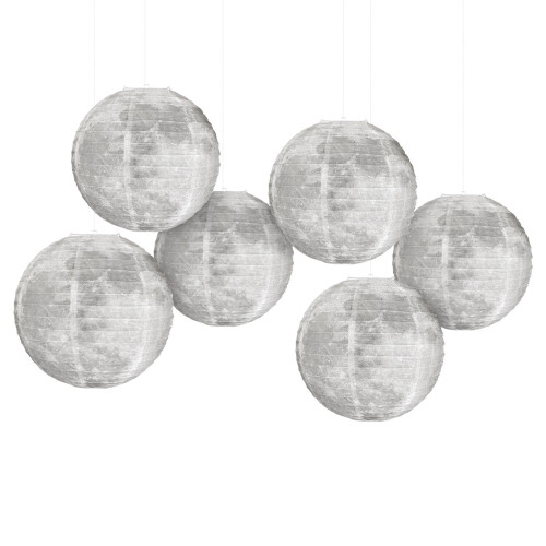 Ensemble de 6 lampes en papier décoratives pour plafond