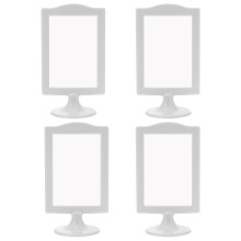 Doppelseitiger Fotorahmen aus Kunststoff für den Schreibtisch (4 Stück)