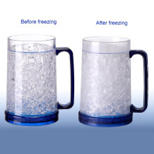 Vaso térmico de doble pared de plástico con aislamiento (1 unidad)