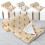 Gauze Throw Blanket Beige White 100x120cm 1