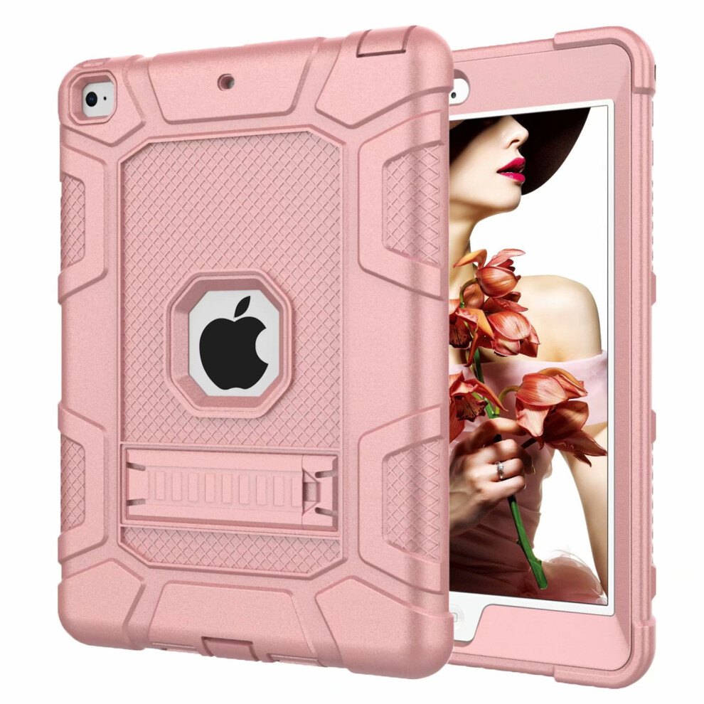 Shockproof Kids Stand Case For Ipad 5Th & 6Th Gen Rose Gold 9418476005572