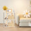 Ventilated Storage Organizer White Beige 4-Shelf 6