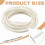 Kunststof biesband, wit polyester, 3 mm, 32,81 meter 8