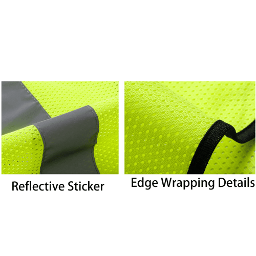Safety Vest Green High-Visibility Reflective Breathable 1