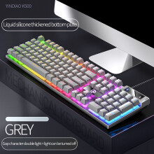 Gaming Keyboard Wired Mechanical Feel 104 Keys
