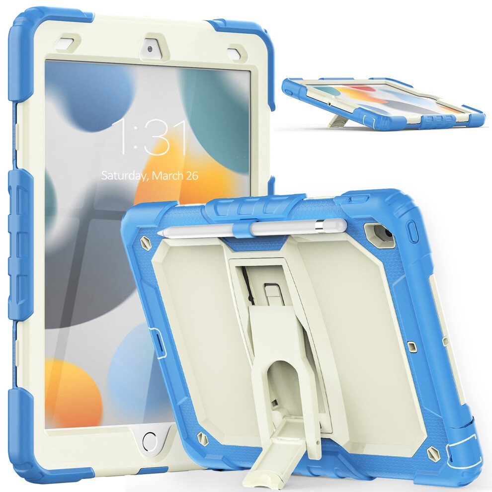 Skyblue Shockproof 3-Layer Ipad 10.2 Inch Case With Strap 9418476014611