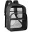 Transparenter Rucksack aus robustem PVC-Gewebe, schwarz 1