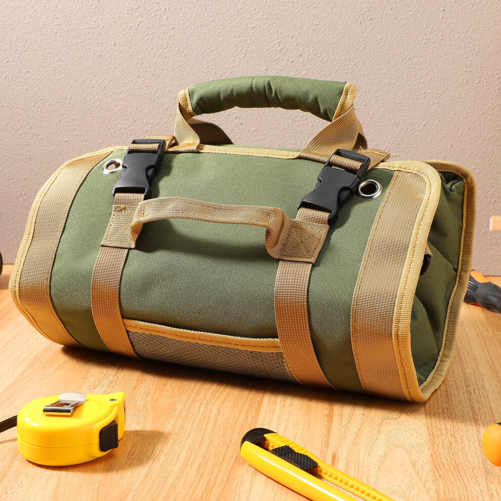 Hand Tool Organizer Pouch Dark Green Oxford Fabric 919886022160