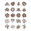 Wildflower Stencil Set Reusable 20 Pieces 2