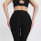 Dames yogabroek met hoge taille en zak, elastisch. 3