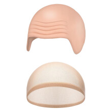 Perückenhauben-Set für Damen, atmungsaktives Stretch-Nylon und Silikon
