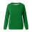 Women's polyester long sleeve solid blouse crew neck 4