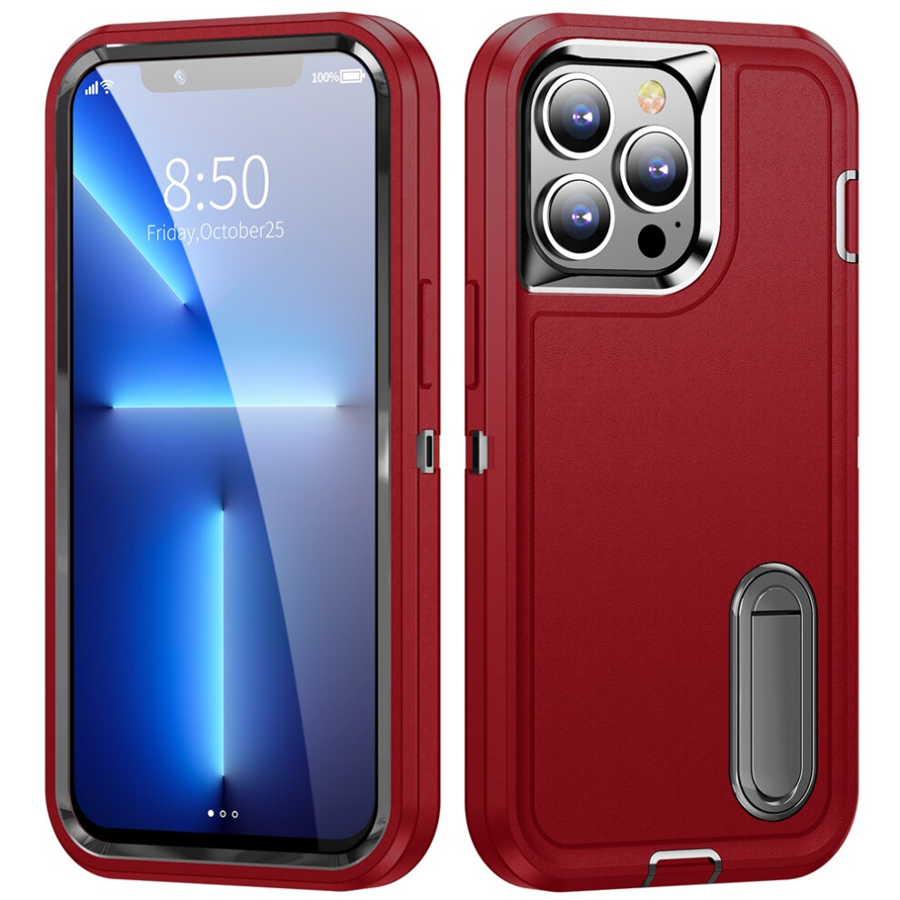 Iphone 13 Pro Rugged Case With Kickstand Red 941196050700