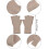 Women's Winter Fingerless Gloves Half-Finger Typing Style 5