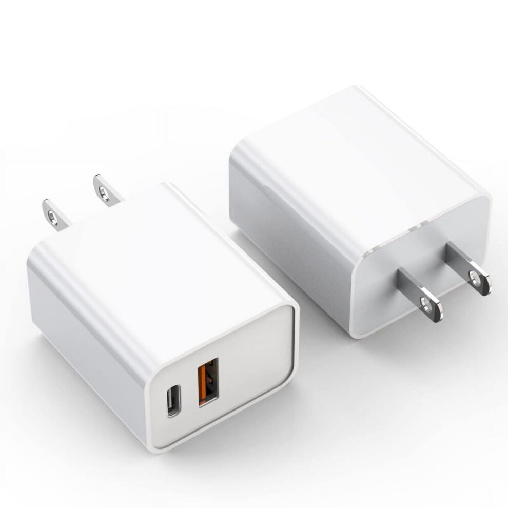 20W Dual-Port Pd Usb-C Wall Charger 2-Pack 9152228992115