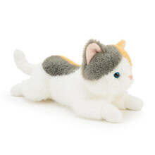 Kattplyschfigur mjuk texturerad 12 tum