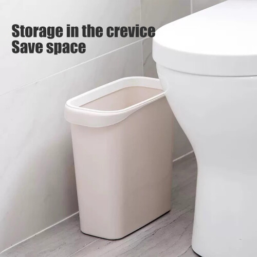 Narrow Crevice Trash Can Plastic 12.9L Rectangular 1