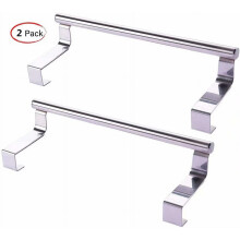 Porte-serviettes de porte en acier inoxydable, lot de 2, petit modèle