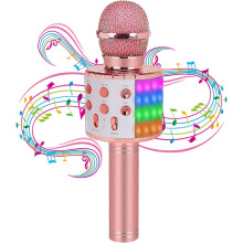 Kids karaoke microphone with LED lights 1 piece