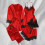 Women's Satin Pajama Set Long Sleeve 5-Piece 1