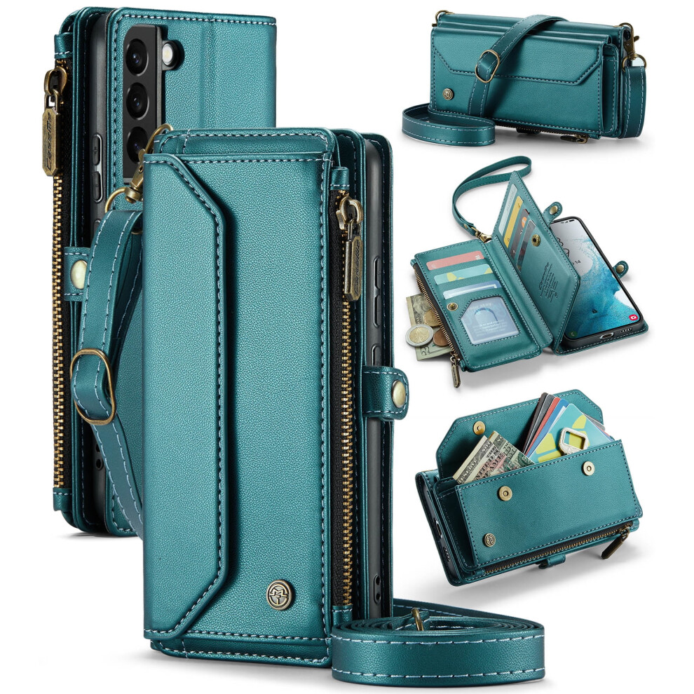 Caseme Leather Wallet Case For Samsung Galaxy S22 Plus With 919886034101