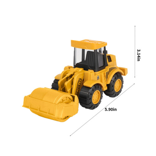 Spielzeugauto-Set mit Bagger und Bulldozer, 6-teilig 2