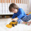 Spielzeugauto-Set mit Bagger und Bulldozer, 6-teilig 4
