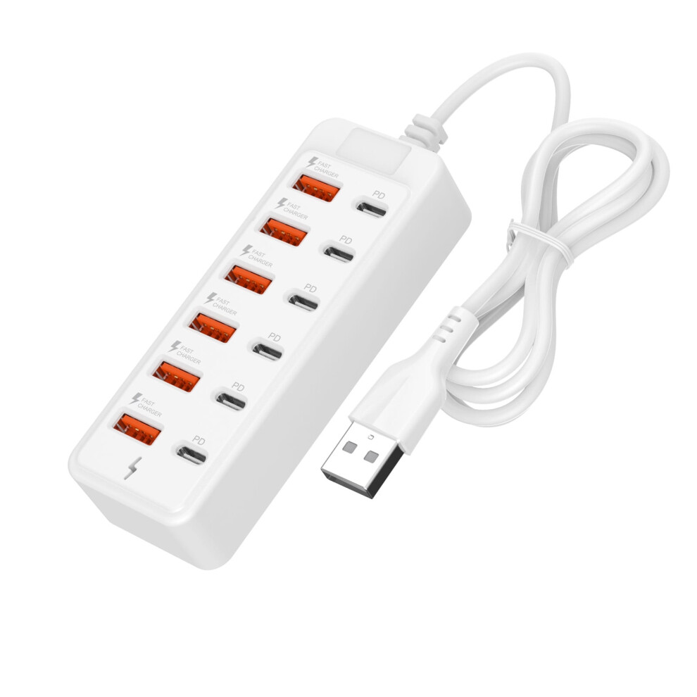 12-Port Usb-C And Usb-A Charging Hub With 66W Pd 937196917716