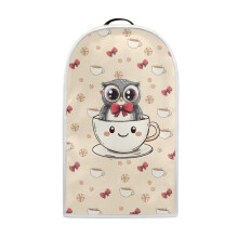 Owl in Cup Polyester Kitchen Accessories with Elastic