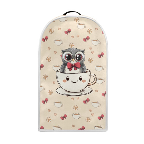 Owl in Cup Polyester Kitchen Accessories with Elastic