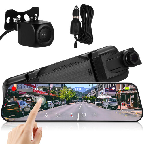 Car Rearview Mirror Dash Cam HD Night Vision