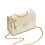 Crossbodytas voor dames, klein, van leer, gebroken wit 1