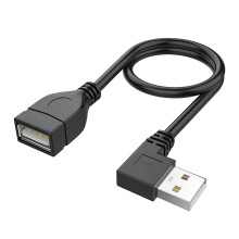 USB 2.0-Verlängerungskabel (Stecker auf Buchse) mit abgewinkelten Optionen
