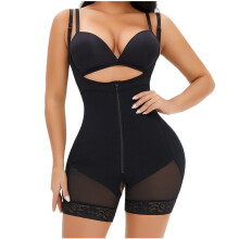 Κολομβιανό κορμάκι shapewear για γυναίκες με φερμουάρ στην κοιλιά