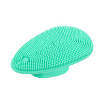 Silicone Face Scrubber Exfoliator Green 3.15 x 1.85 x 1.14