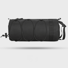 Bolsa para manillar de bicicleta, impermeable y extraíble, color verde y negro.