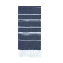 Serviette de plage à séchage rapide, rayures brodées, lot de 1