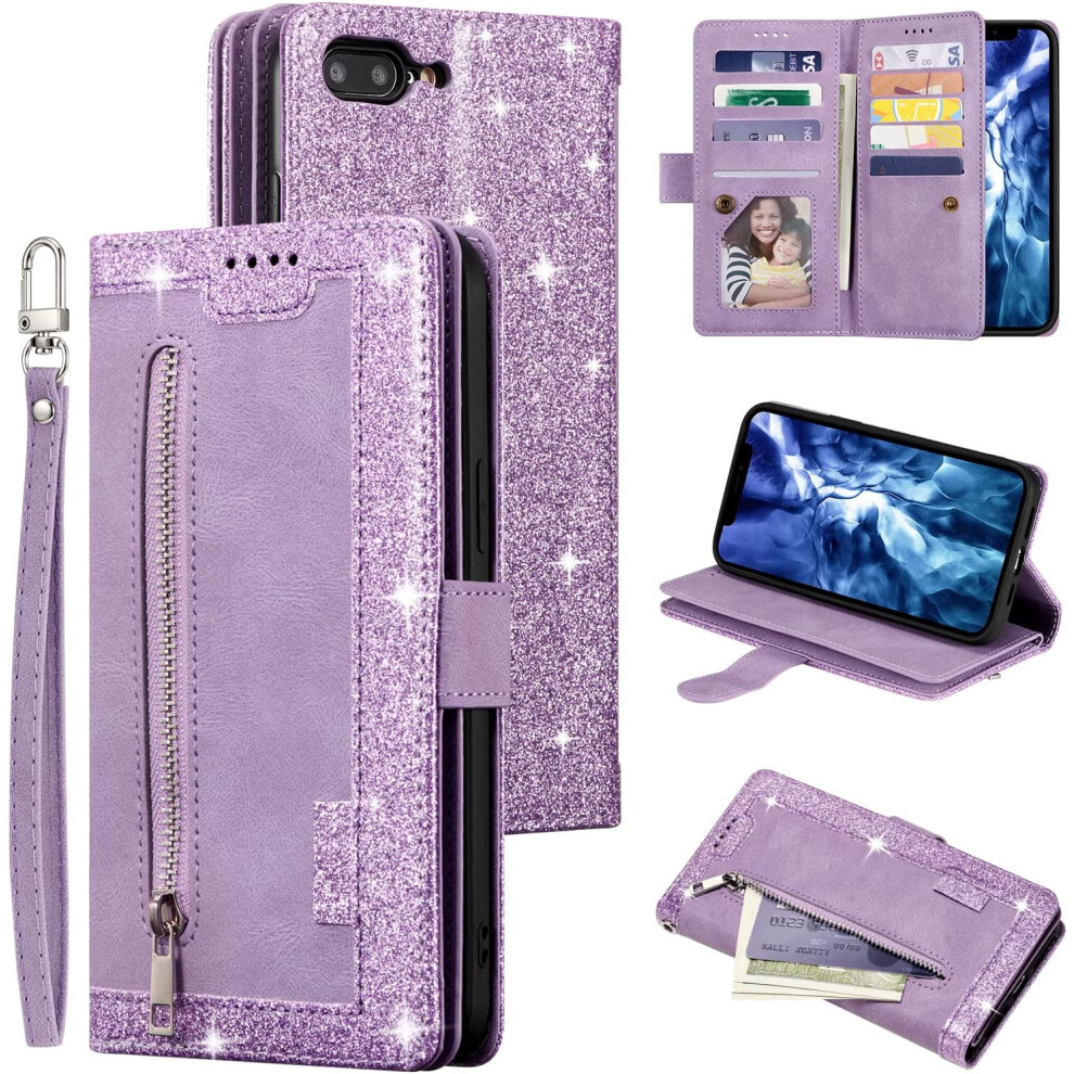 Retro Matte Wallet Case For Iphone 7/8 Plus Pu Purple 937196930746