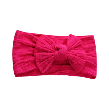 Baby Soft Wide Headbands Elastic Nylon Hair Accessory with Jacquard Bow for Infants Toddlers Gentle Head Wrap