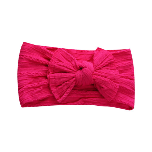 Baby Headbands Soft Elastic Nylon with Jacquard Bow