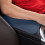 Leder-Mittelkonsolenabdeckung für Autos, blau, universell 6