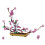 Ensemble de construction de bonsaï d'arbre à fleurs de lilas compatible avec LEGO 1