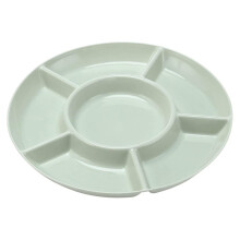 Plateau de rangement alimentaire compartimenté pour collations (1 pièce)