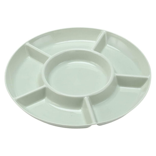 Plateau de rangement alimentaire compartimenté pour collations (1 pièce)