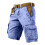 Short cargo homme, coupe droite, 1 paire 1