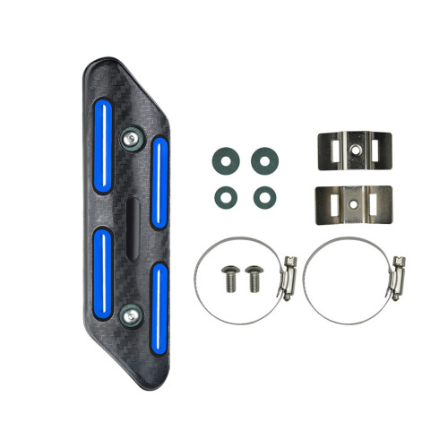 Motorcycle Exhaust Heat Protection Cover Blue 1
