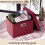 Leather Storage Ottoman Rectangular Footrest 17x13x13 in 3